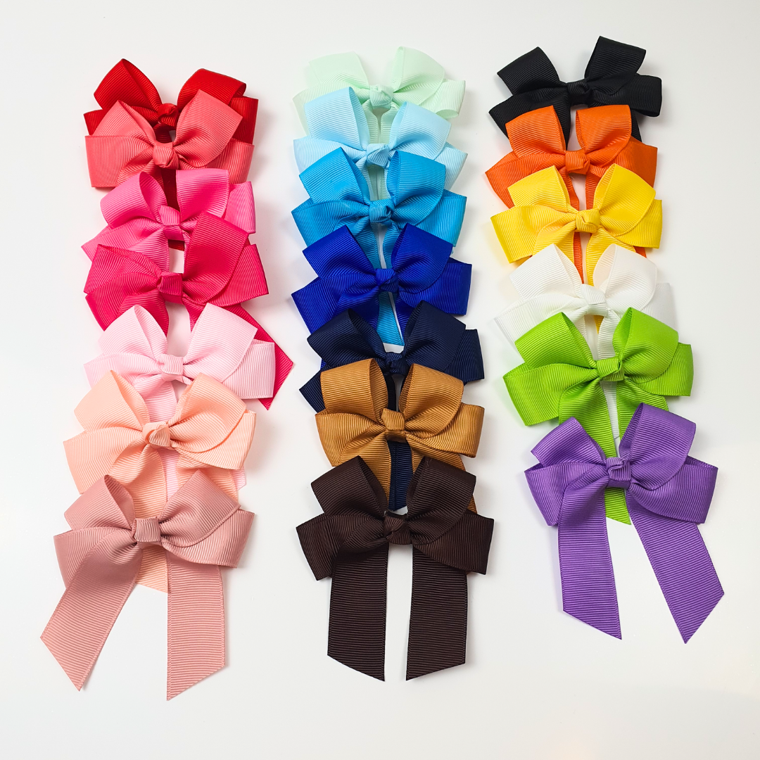 Children's Blank Hair Bow - Pink