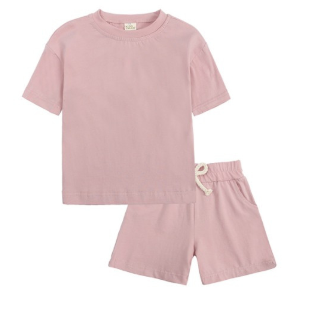 Kids Tales Shorts and Tee Set - Pink