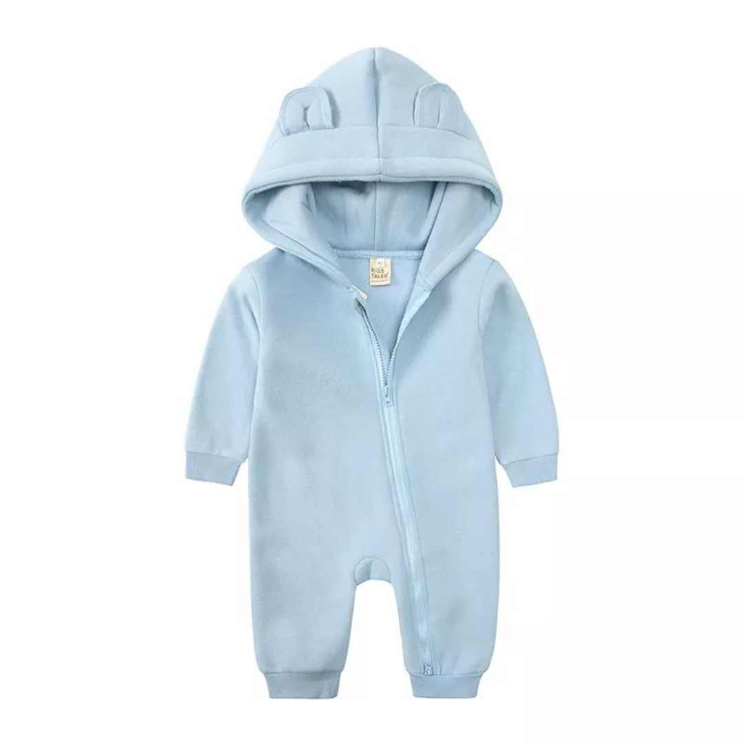 Bear Ear Baby Onesie - Blue