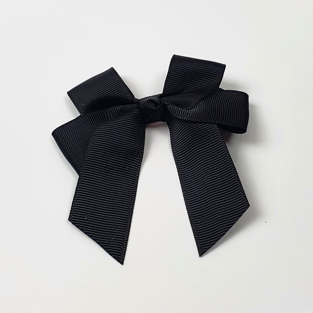 Children's Blank Hair Bow - Black