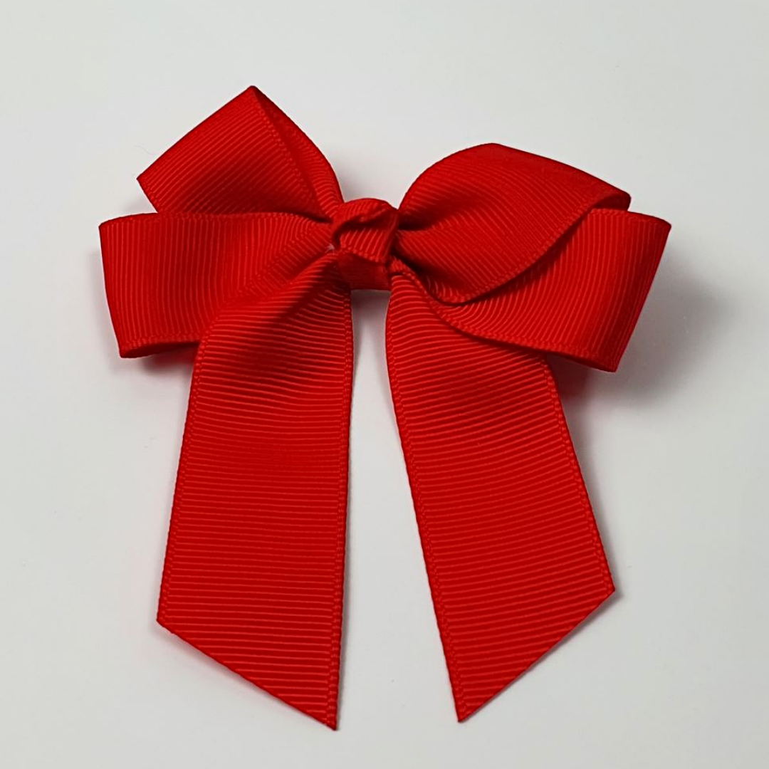 Children's Blank Hair Bow - Red