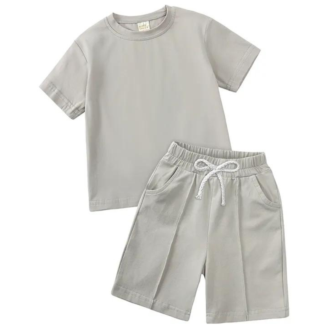 Boys grey shop formal shorts