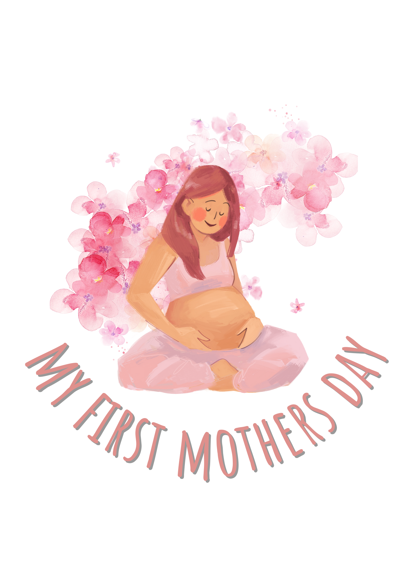 My First Mother's Day Pregnancy Sublimation Print