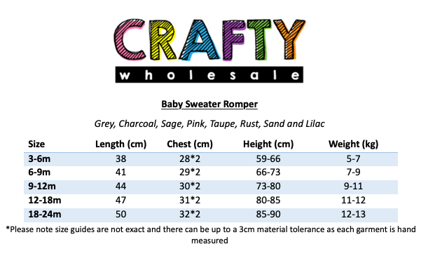 Baby Sweater Romper - Rust